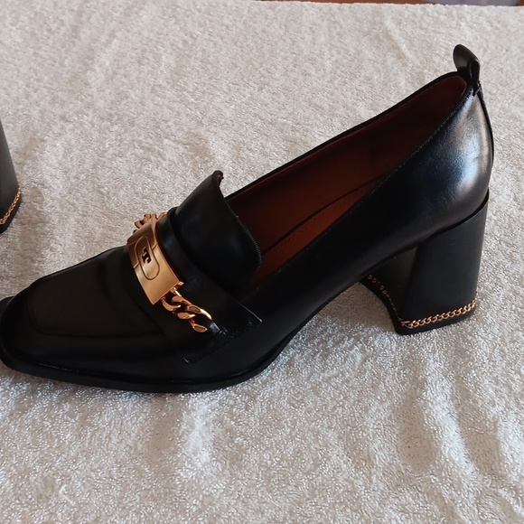 Tory Burch Leather Heeled Loafers - Picture 10 of 16